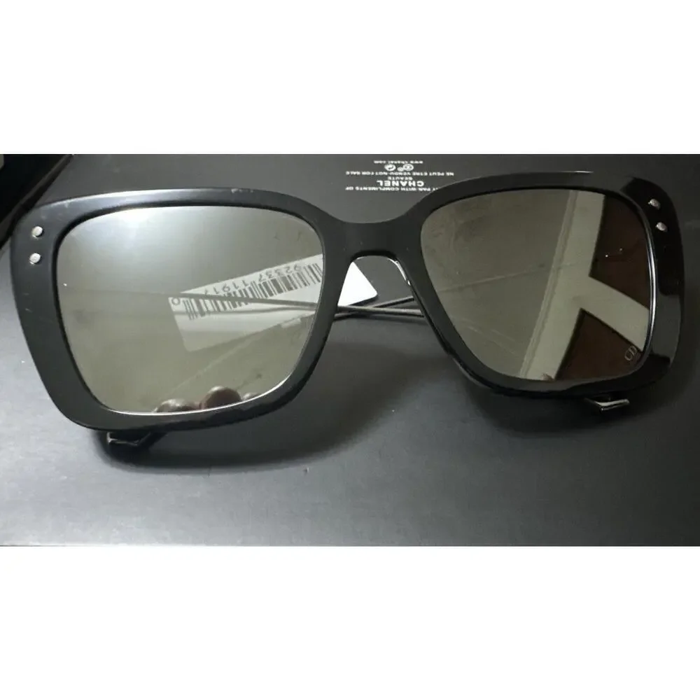 DIOR Butterfly Sunglasses MISSDIOR B5F 56mm Shiny Black Solid NWT - Picture 4 of 9